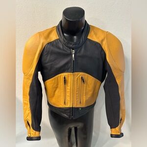 BMW ProEmotion Jacket Men’s Size 42 Motorcycle Leather Biker Jacket W/Armor READ